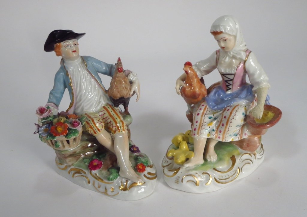 Pair of Carl Thieme Dresden Figures, c. 1910 (1 of 5)