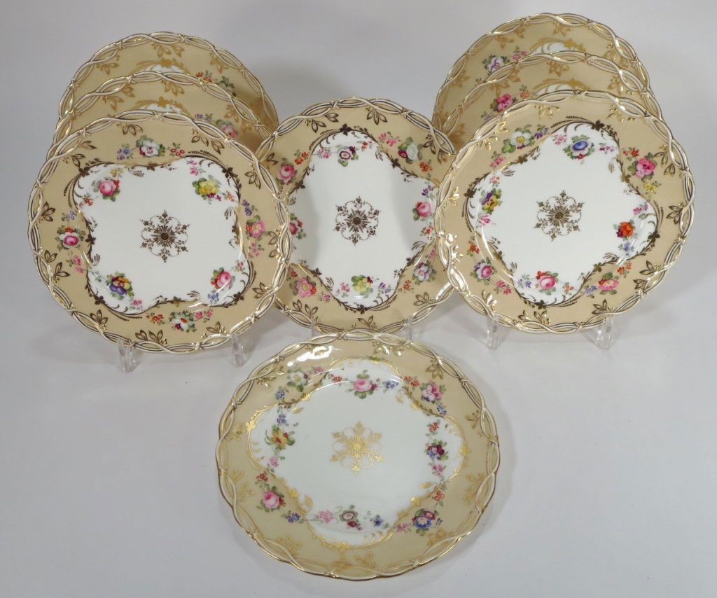 Pair of Antique English Serving Dishes & Plates (1 of 5)