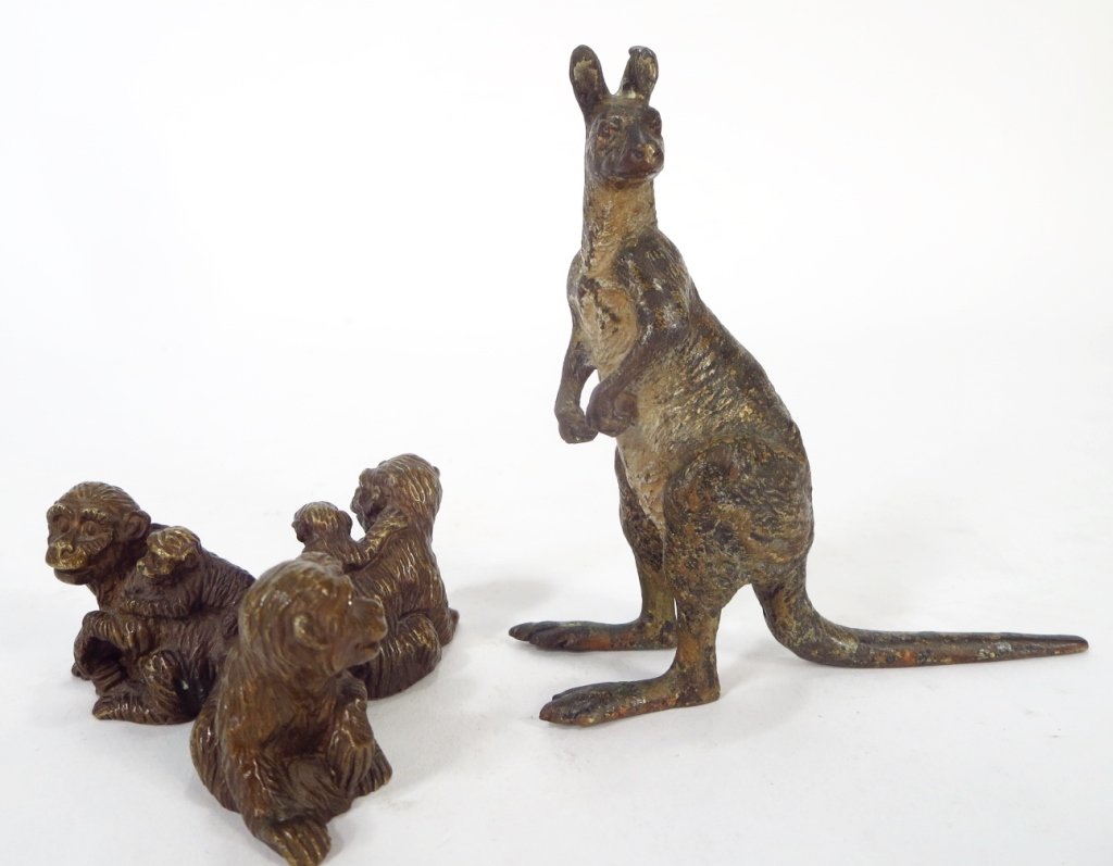 Vienna Bronze-Style Kangaroo & Monkey Families (1 of 6)
