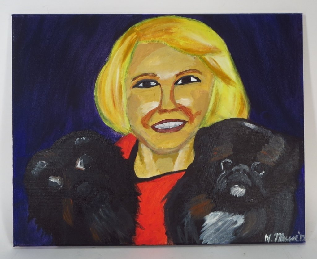 Am. School, Portrait of Joan Rivers, O/C (1 of 6)