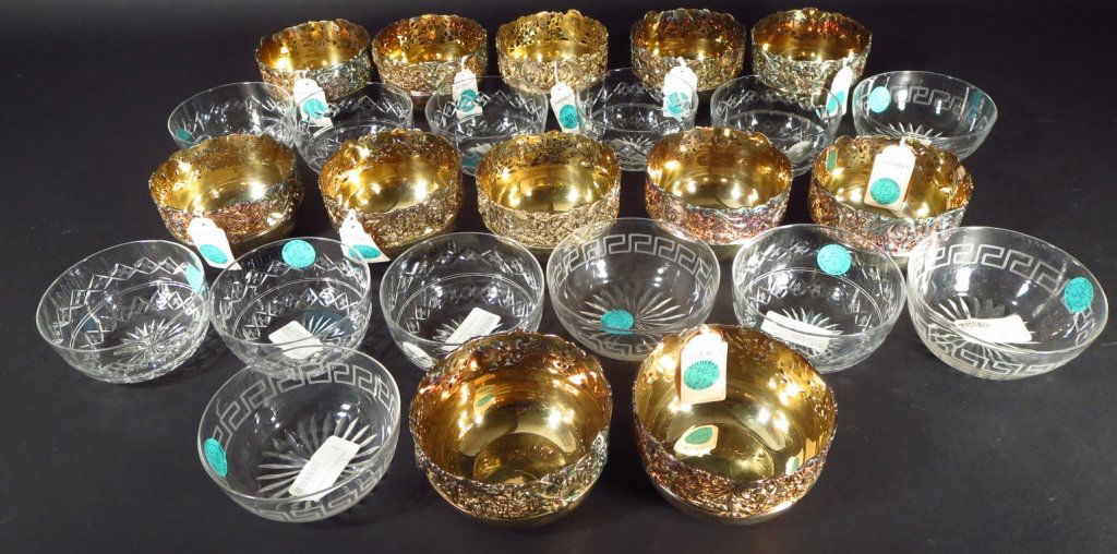 12 Silver Gilt Bowls, English (1 of 6)