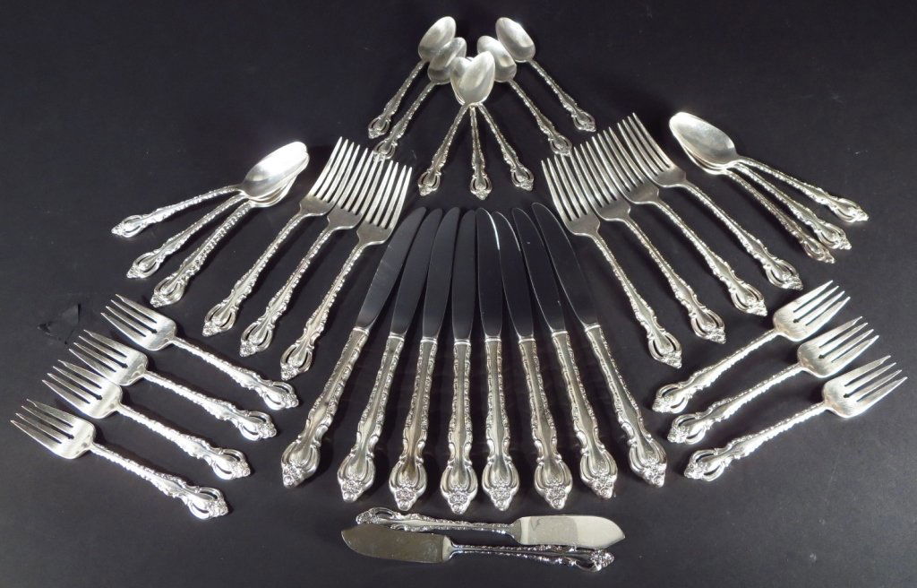 Silverplate Flatware Service for 7 (1 of 6)