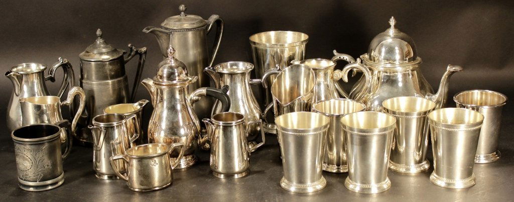 Silverplate Teapots, Pitchers, Breakers (1 of 4)