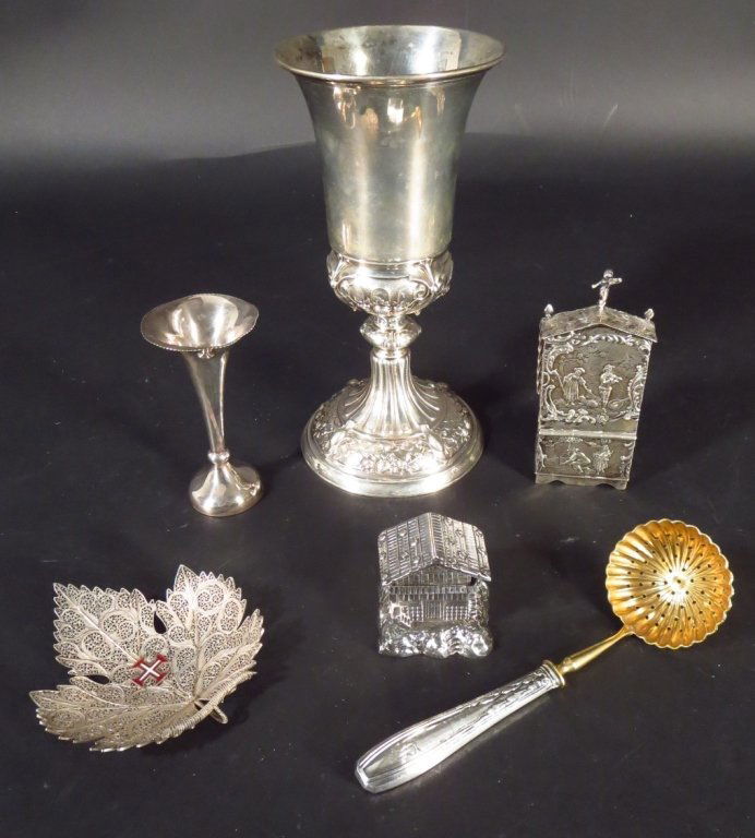 Six Continental Silver Items; .800 & .830 (1 of 6)