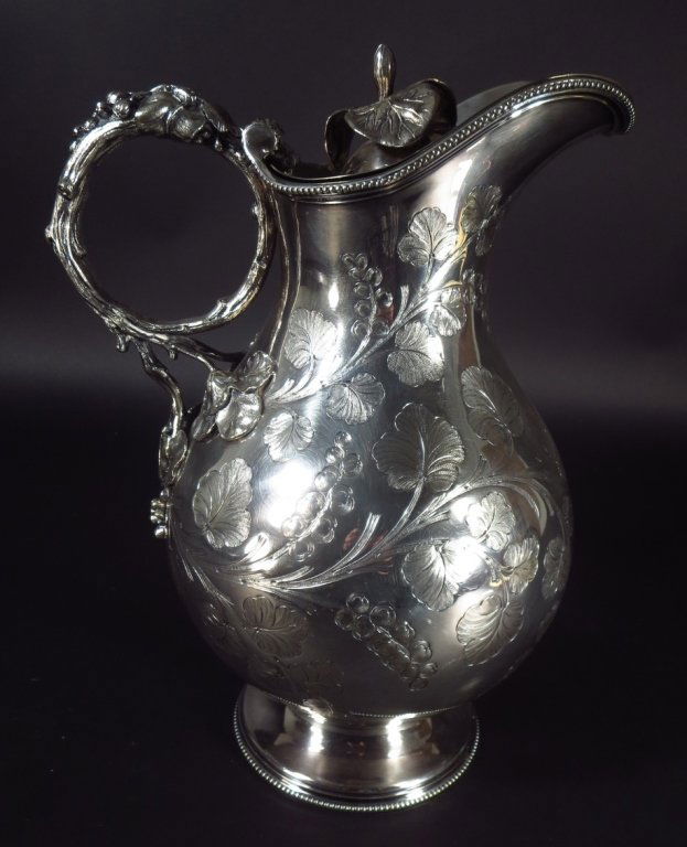 Victorian Silveplate Large Water Pitcher (1 of 7)
