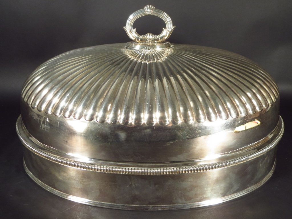 Silverplate Entree Dome, Very Large (1 of 6)
