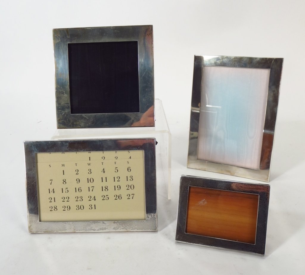 Four Tiffany Sterling Picture Frames,various sizes (1 of 7)