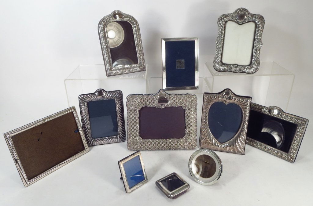 10 Mixed Sterling Frames, one  "Melissa" (1 of 6)