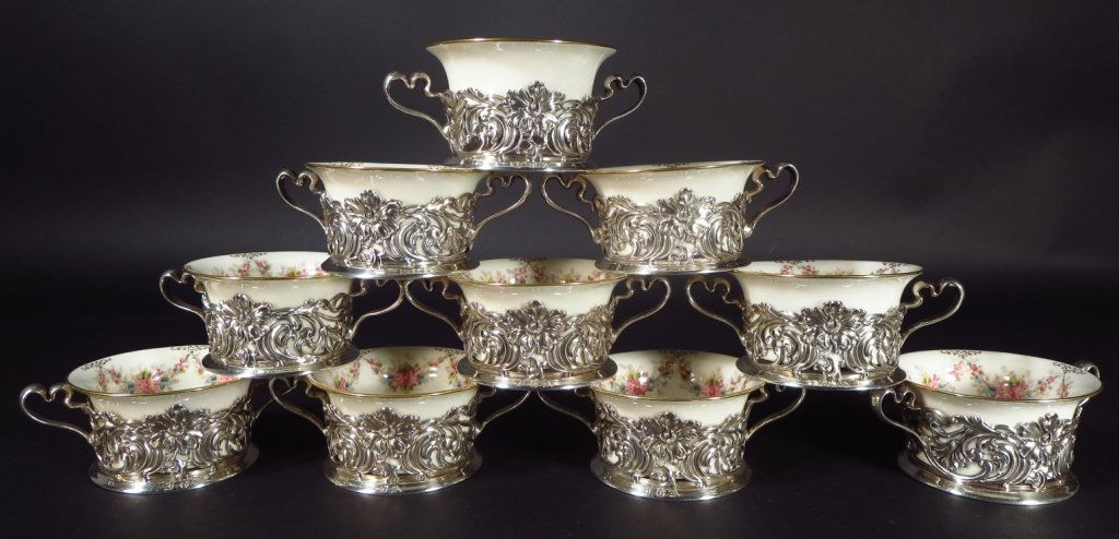 Ten Sterling Silver Bouillion Frames with Liners. (1 of 7)