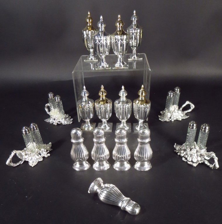 Group of Silver Plate Salt & Pepper Shakers (1 of 7)