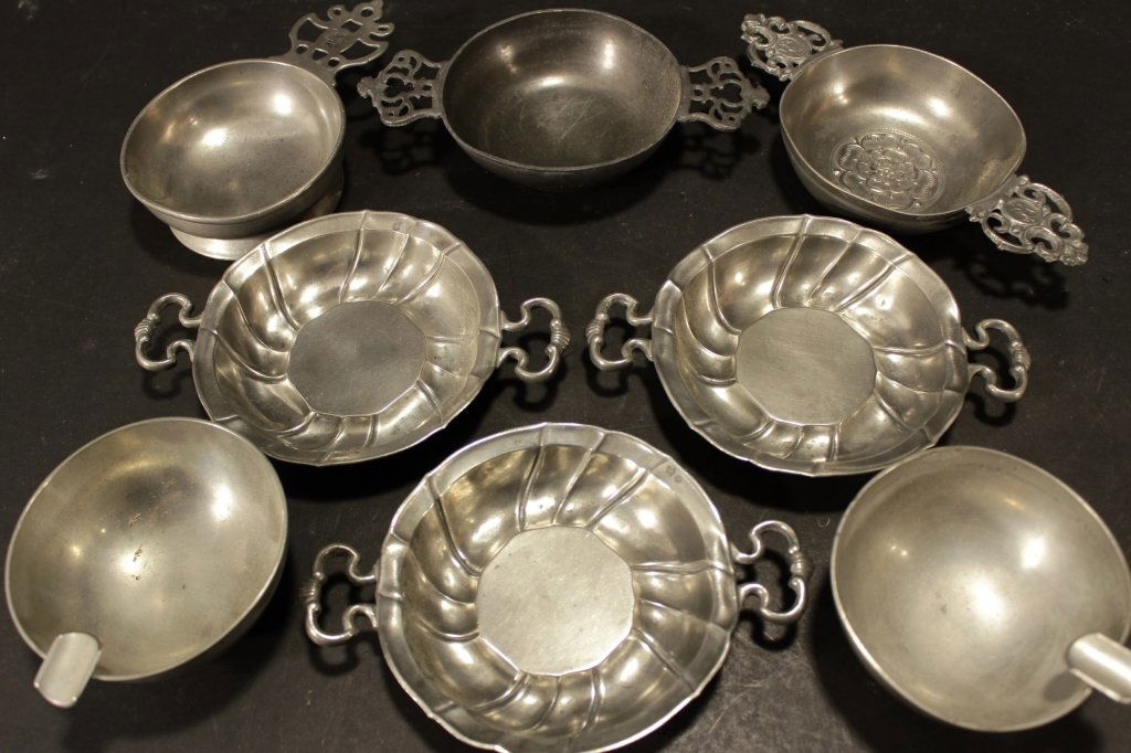 Eight Pewter Table Articles (1 of 6)