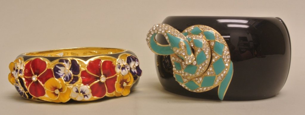 Enamel Pansy Bangle & Others (1 of 3)