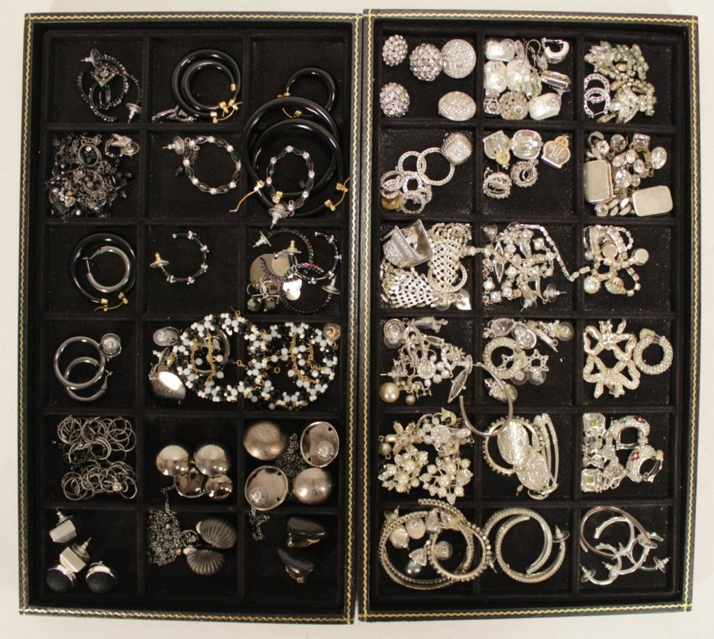 Rhinestone Clip & Pierced Earrings + Others (1 of 5)