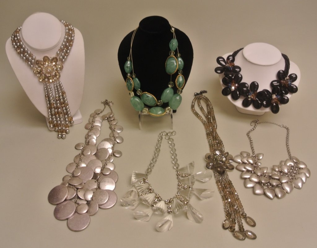 Silver Heart Charm Necklaces & Others (1 of 7)