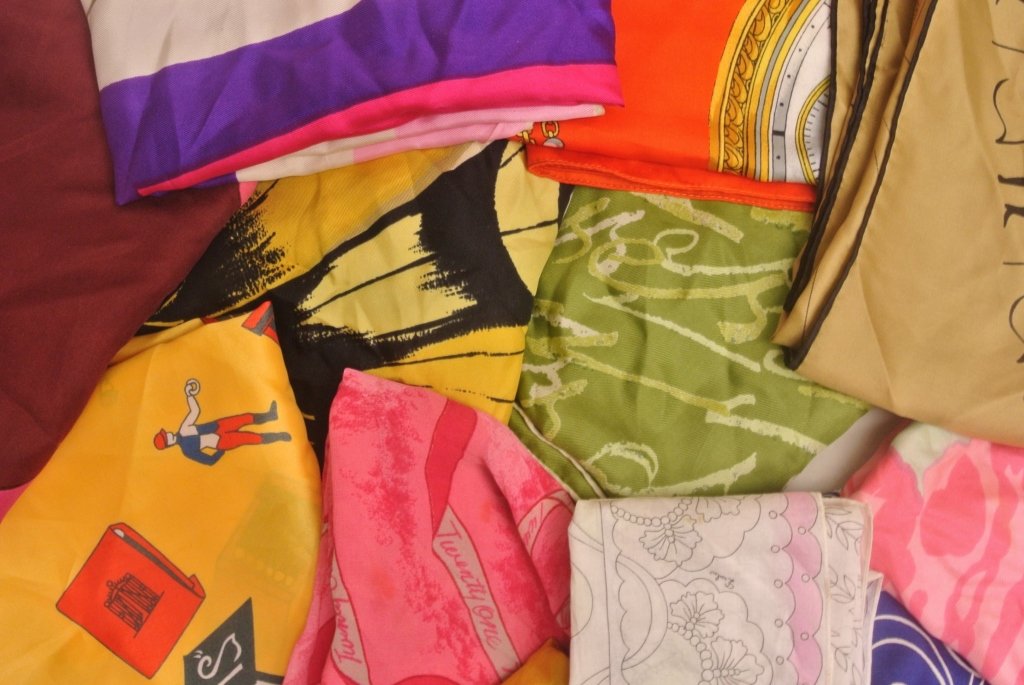 12 Vintage Designer Scarves (1 of 9)