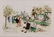 Eu. School, Paris Market along Siene, color litho