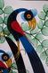 Tingatinga School, Tanzania,Three Birds, signed - 4
