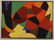 A. Weber, O/C, Abstract in Orange & Red