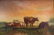 Cows in a Sunset Landscape, O/C