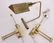 Lot of 3: Pair of Brass Sconces & Desk Lamp