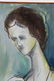 Arnold Weber, Am., Abstract Portrait of Woman, O/C - 2