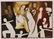 Arnold Weber, Am., Abstract Figures in White, O/C