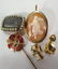 19th C. Irish Hair Brooch and Other Gold Items - 3