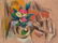 Lot of 2 Still-Life Pastels, signed, 20th C. - 2