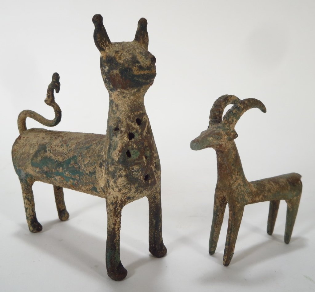 Two Persian Bronze Animals, Ancient & Islamic (1 of 7)