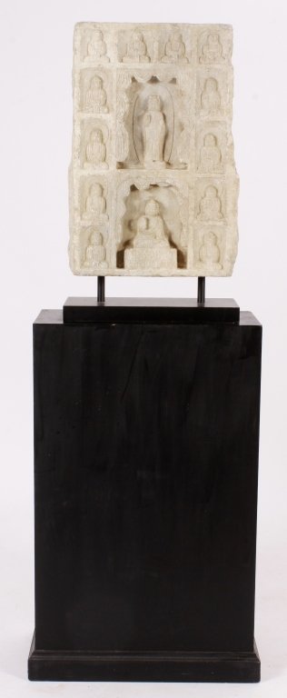 Chinese Buddhist Marble Tablet, 20th C. (1 of 7)