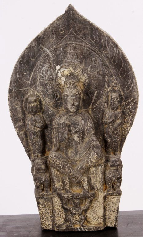 Chinese Bronze Archaic Style Style Buddha, 20 C (1 of 6)