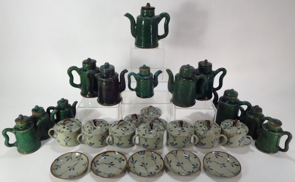 Antique Chinese Glazed Teapots, c. 1900 (1 of 6)