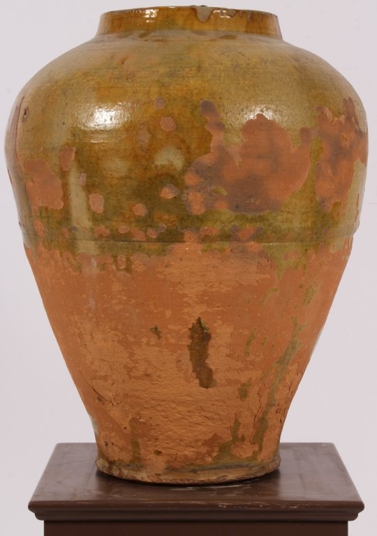 Large Asian Glazed Ceramic Storage Jar. 18th C. (1 of 6)