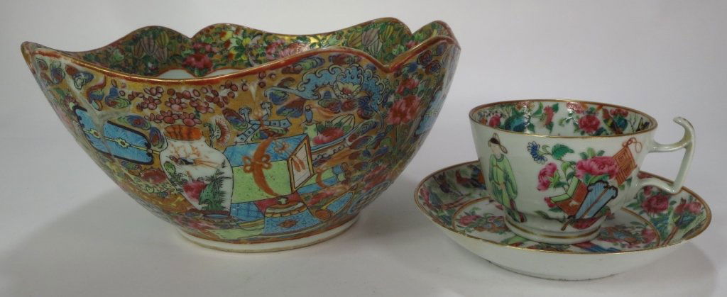 3 Pcs Famille Rose: Alma Cleveland Porter Bowl (1 of 7)