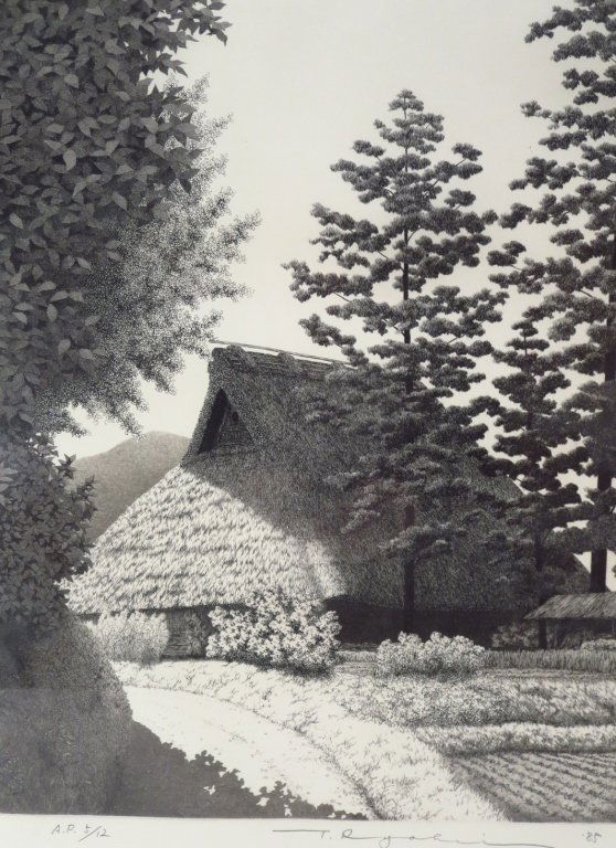 Ryohei Tanaka, JP. b. 1933, 4 Etchings (1 of 6)