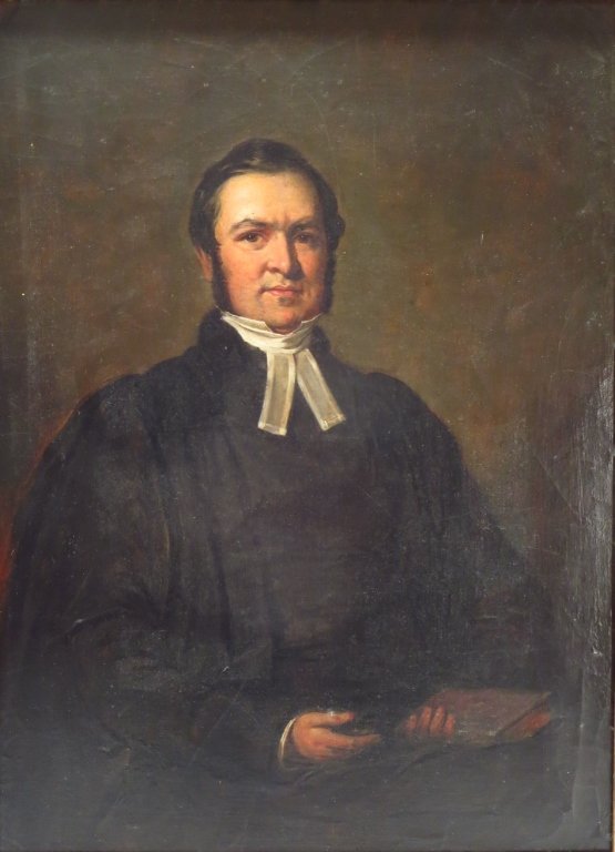 Eng. Sch. 19th, 3/4 Length Portrait, c. 1845, O/B (1 of 7)