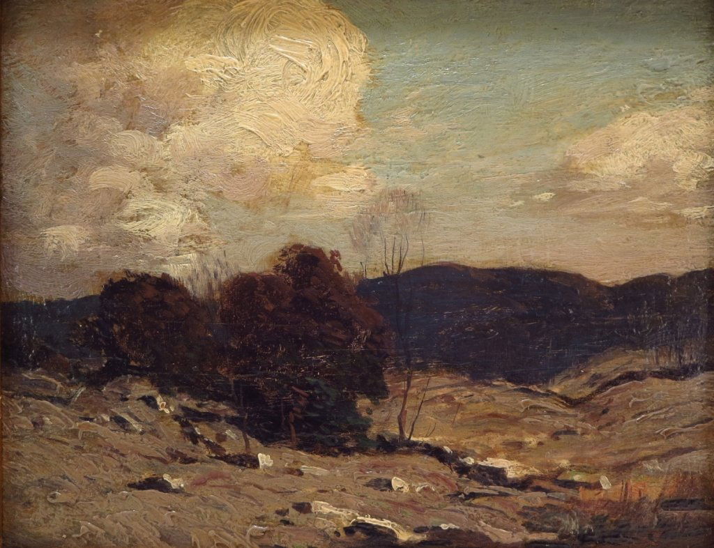 George Bruestle, Am. 1871-1939,"N. E. Hills" O/B (1 of 7)