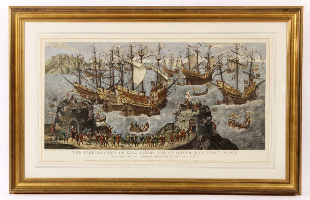 James Basire, "Embarkation...Henry VIII", Panorama (1 of 7)