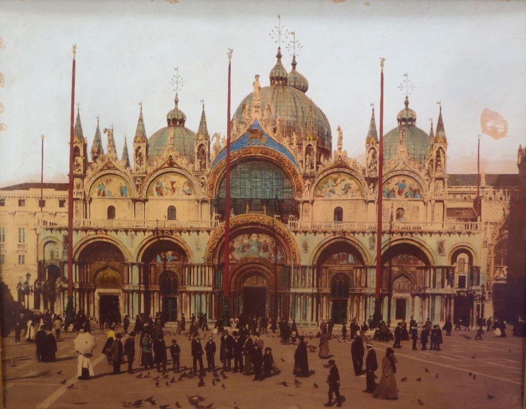 Colored Albumen Print of St Marks, Venice, c. 1880 (1 of 7)