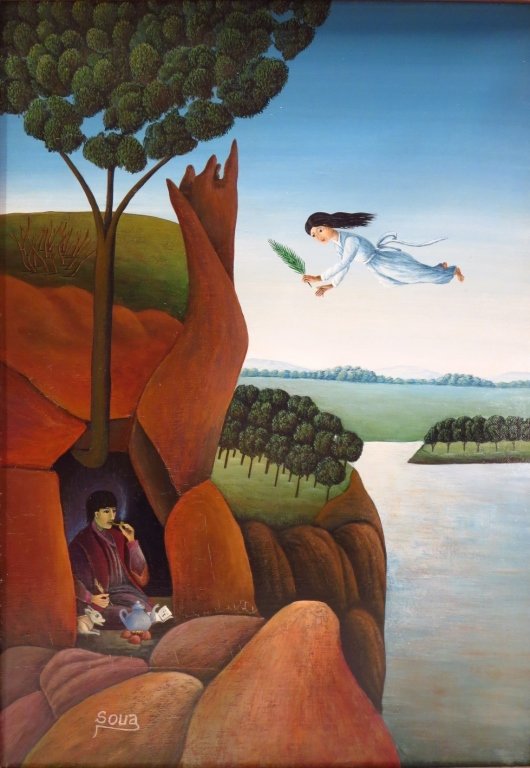 Mahmoud Soua, Tunisia, Poet & Muse, O/C (1 of 7)