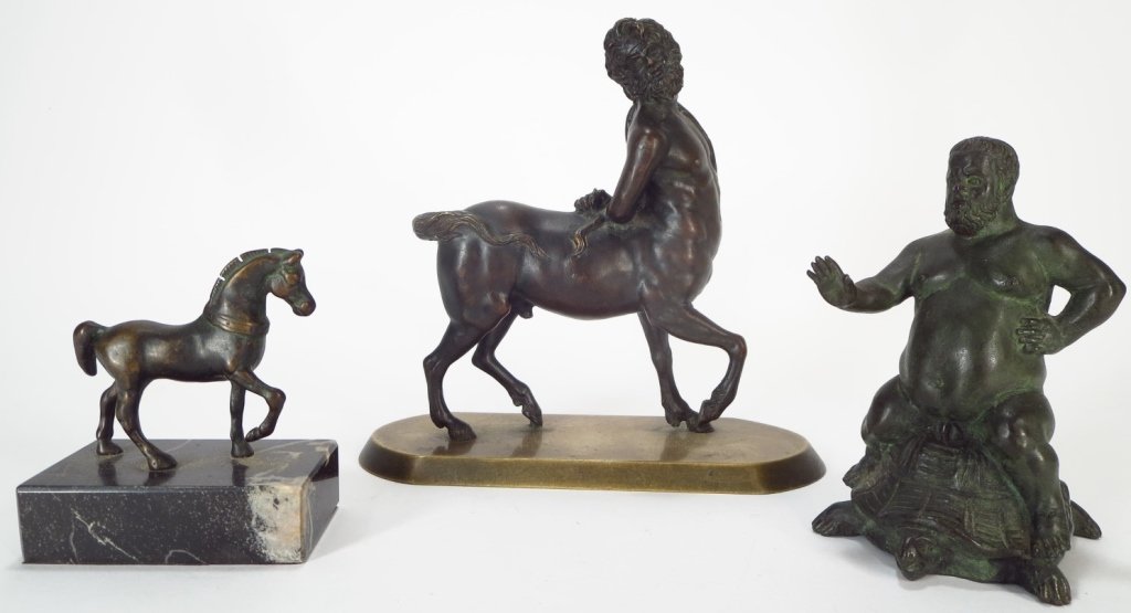 Three Grand Tour Bronzes, Late 19th C. (1 of 9)