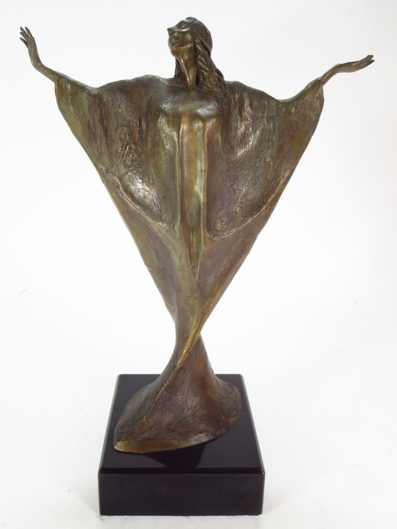Andre DeVries, Am., b. 1957, Woman in Gown, Bronze (1 of 8)