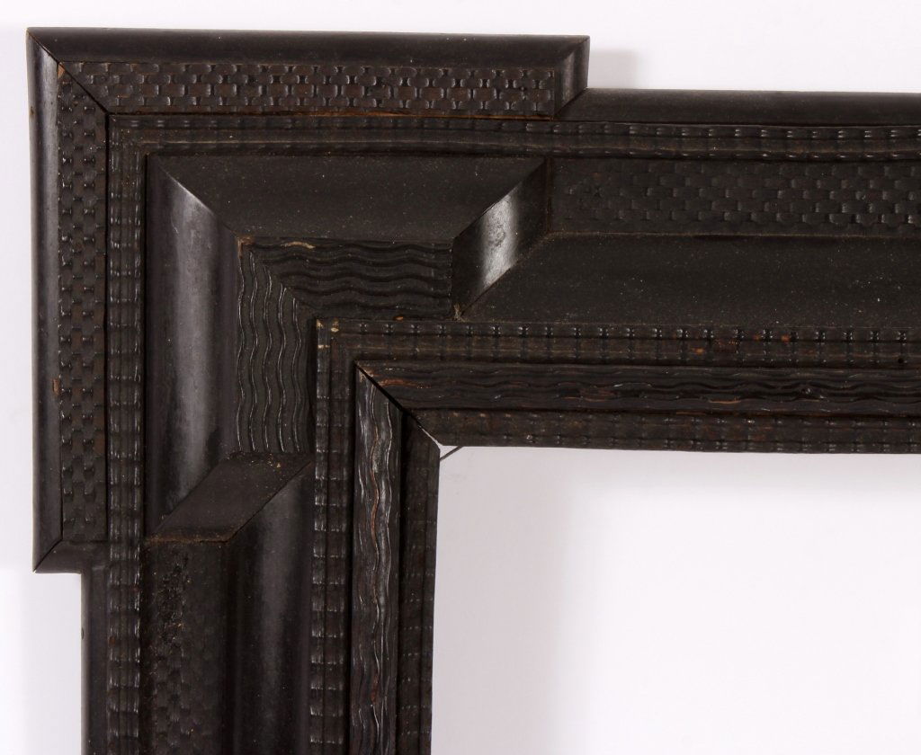 Dutch Ebonized Ripple Corner Frame, 17th/18th c. (1 of 6)