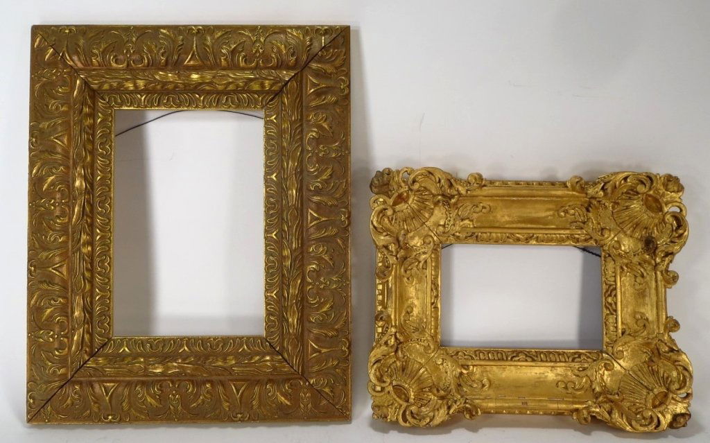 Two Smaller Ornate Giltwood Frames, 20th c. (1 of 5)