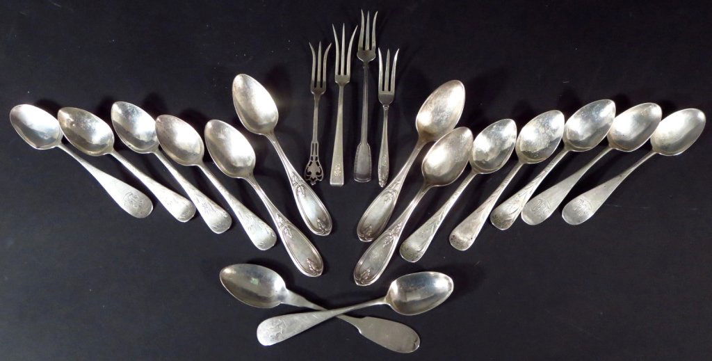 Sterling & Coin Silver Flatware, Am., 19th/20th C. (1 of 10)