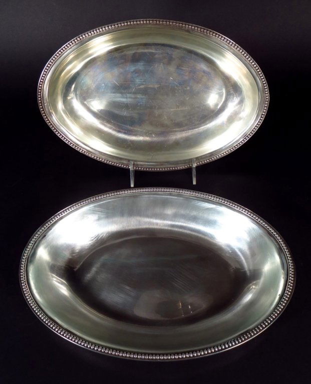 Pair of Sterling Oval Dishes, English, 1799 (1 of 6)