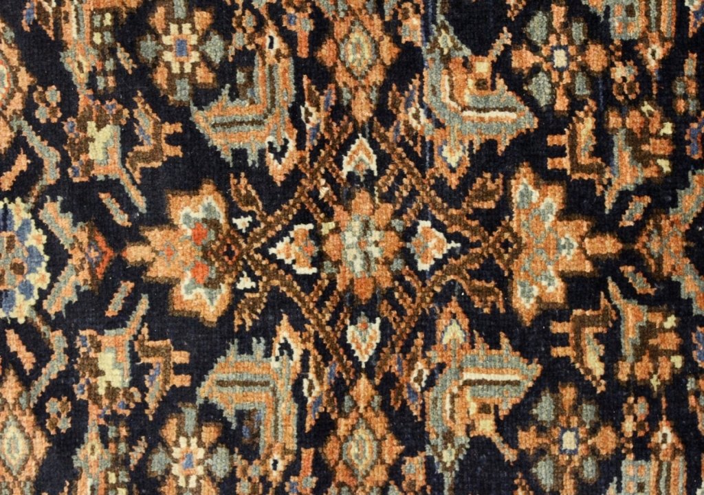 Beloochistan Rug, with Rust Colored Flowers: Beloochistan Rug, blue central field, with rust color flowers, white and rust colored borders(DMAS7702)(WT) Measurements:4' 6" x 6' 6" Property Title:From a Newtown Connecticut Collector