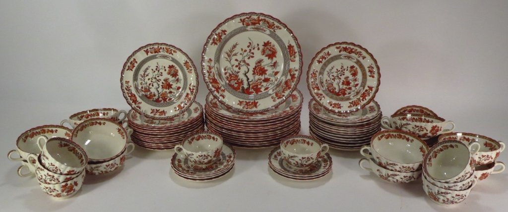 Partial Copeland Spode"India Tree"Service: Partial Service of Copeland Spode Porcelain,"India Tree" pattern(approx.75 pcs.)(SLES7103/Lot)(MM) Measurements:Varies Property Title:From a Sharon Connecticut Estate
