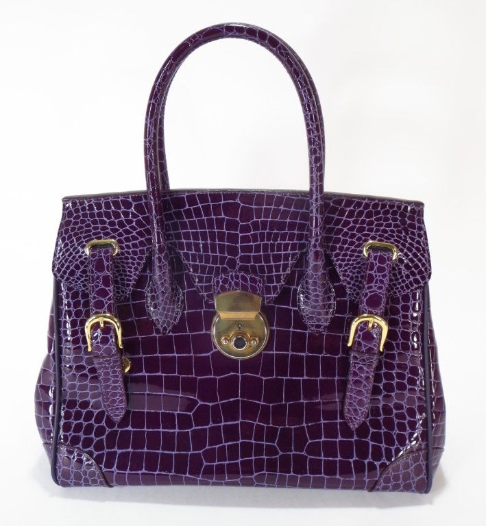 Raphael Purple Crocodile Handbag (1 of 6)