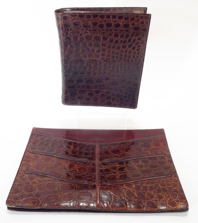 Vintage Crocodile Folio & Alligator Book (1 of 8)